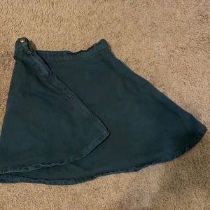 American Apparel black denim circle skirt